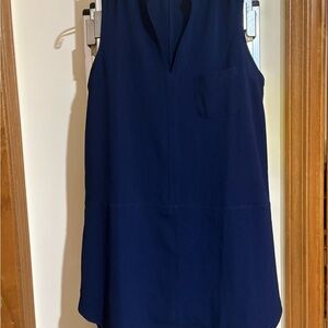 Navy Sleeveless Women's Top